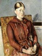 Paul Cezanne Madame Cezanne au fauteuil jaune painting